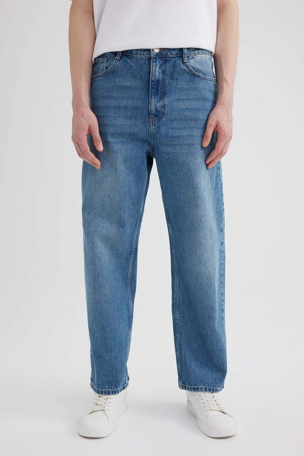 DEFACTO DEFACTO Baggy Fit Pattern Normal Waist Wide Leg Jeans