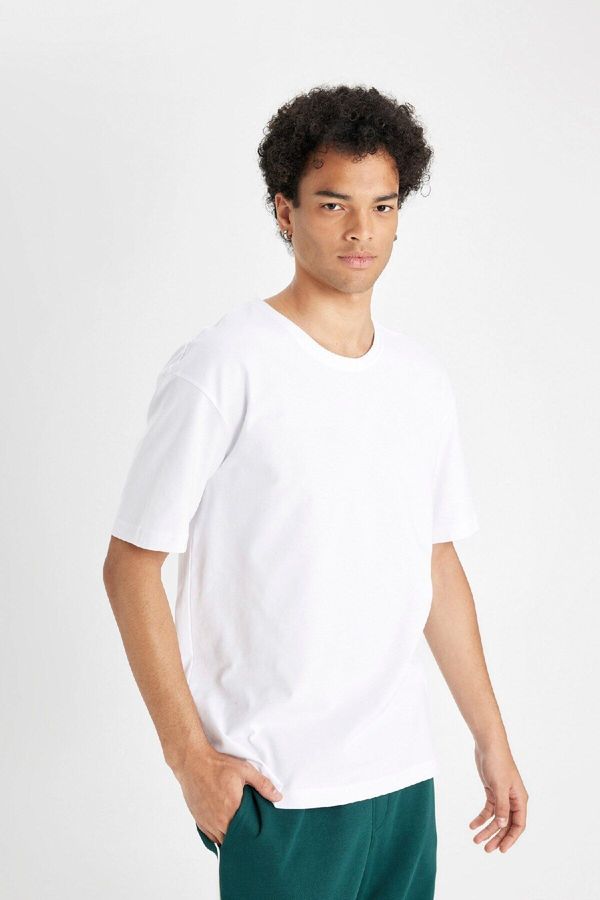 DEFACTO DEFACTO Boxy Fit Crew Neck Short Sleeve Basic T-Shirt