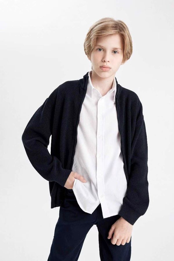 DEFACTO DEFACTO Boy Cardigan Navy Blue X5975A6/NV253