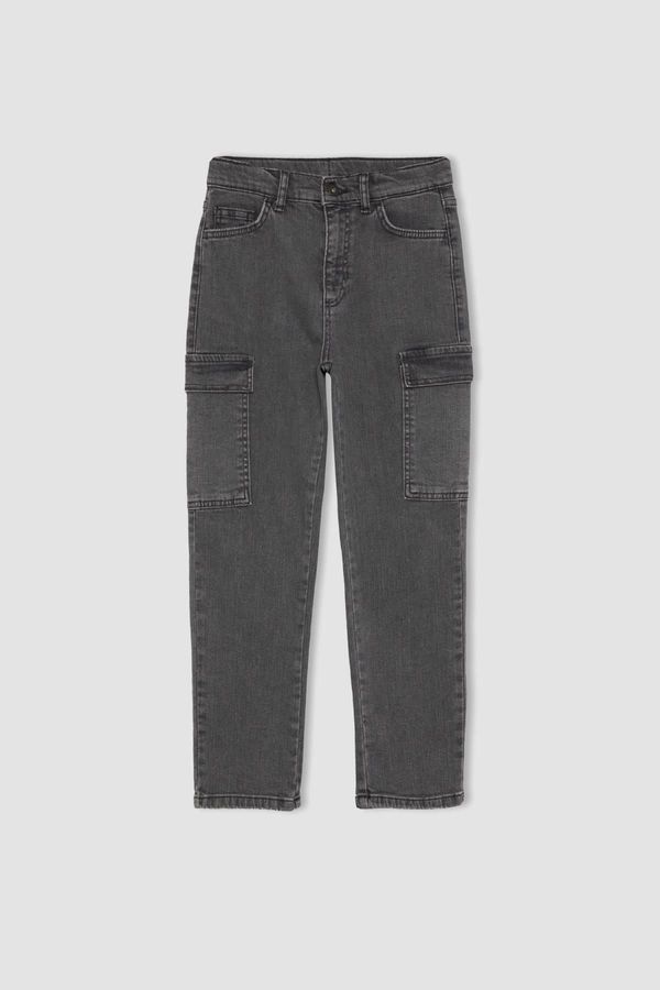 DEFACTO DEFACTO Boy Cargo Fit Straight Leg Jean Pants