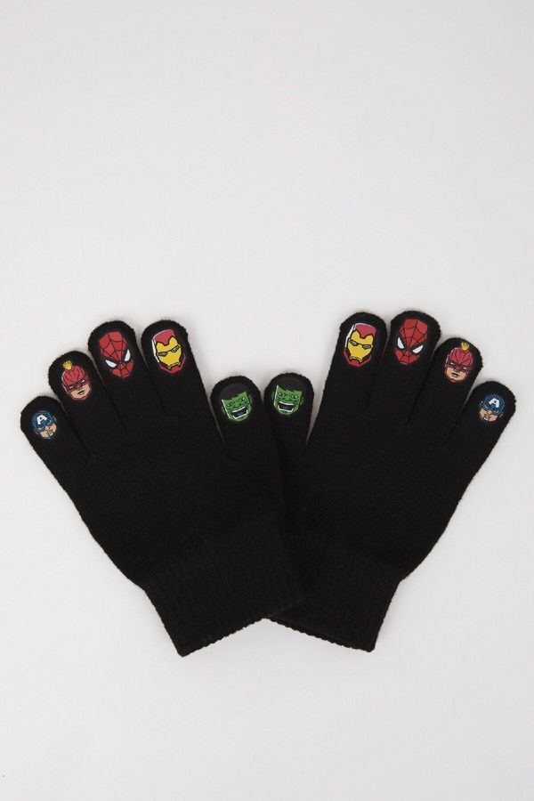 DEFACTO DEFACTO Boy Marvel Avengers Printed Knitted Gloves