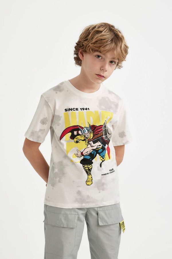 DEFACTO DEFACTO Boy Marvel Comics Crew Neck Patterned T-Shirt