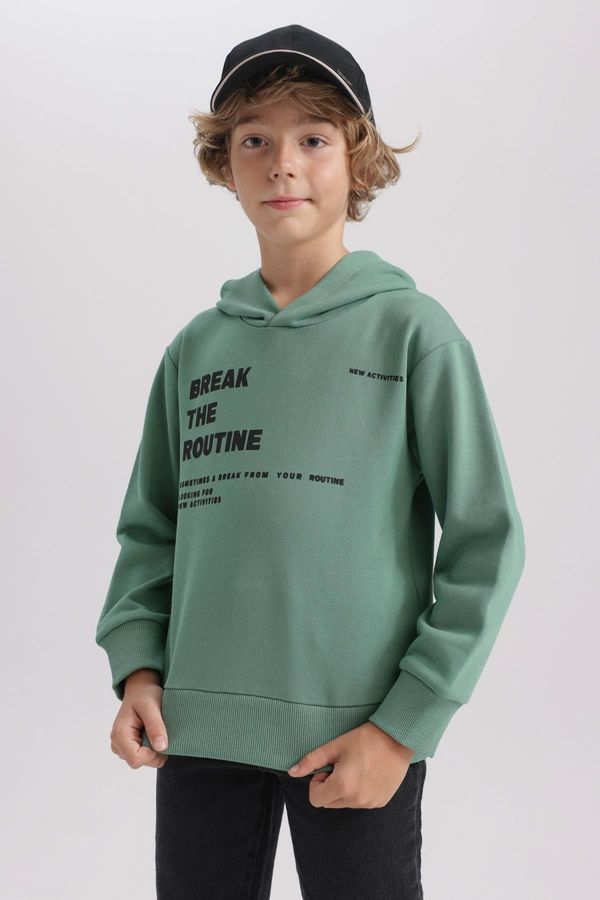 DEFACTO DEFACTO Boy New Regular Fit Hooded Sweatshirt