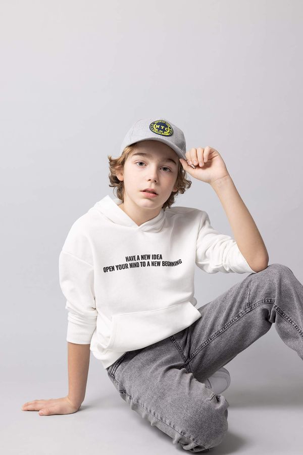 DEFACTO DEFACTO Boy Oversize Fit Hooded Sweatshirt