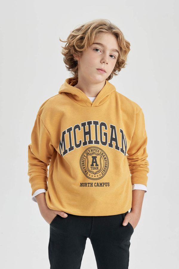 DEFACTO DEFACTO Boy Oversize Fit Hooded Sweatshirt
