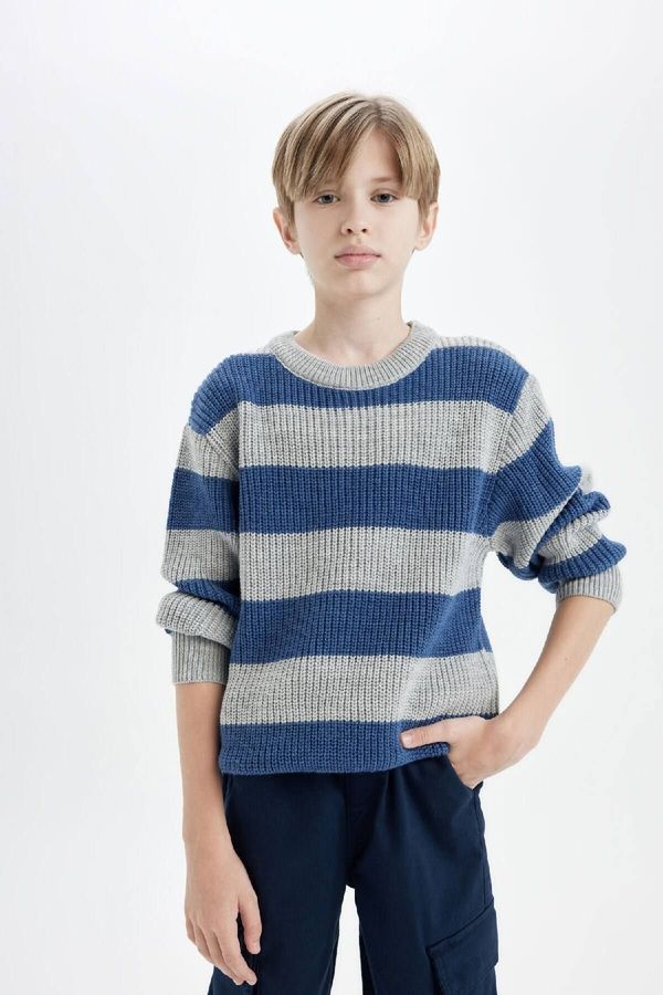 DEFACTO DEFACTO Boy Regular Fit Crew Neck Knitwear Sweater