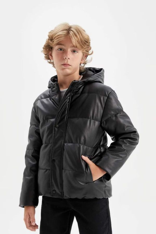 DEFACTO DEFACTO Boy Water Repellent Hooded Coat