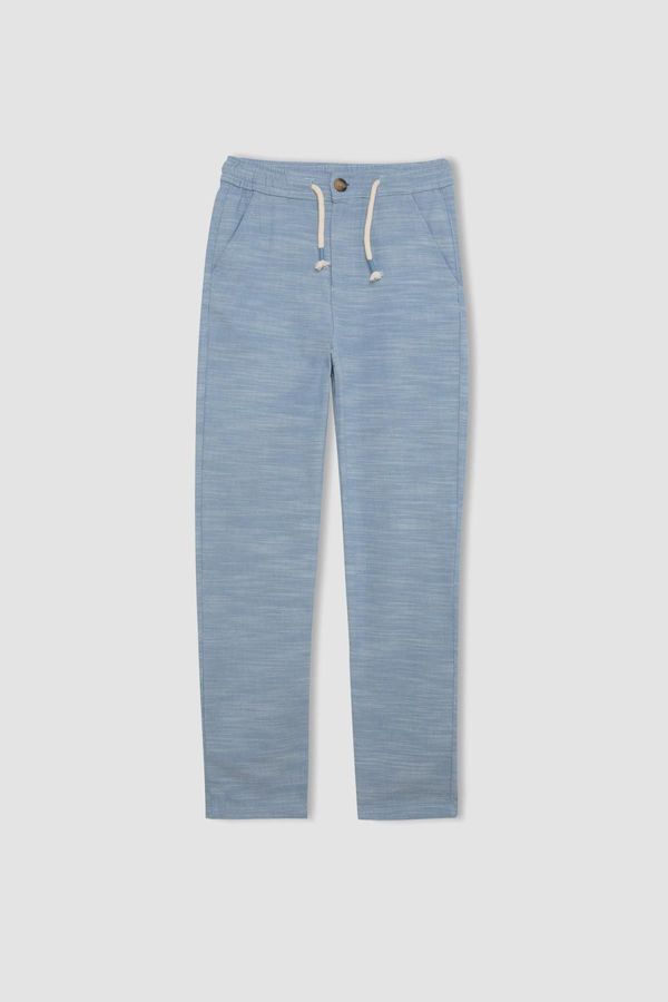 DEFACTO DEFACTO Boy&#39;s Standard Leg Linen Look Trousers