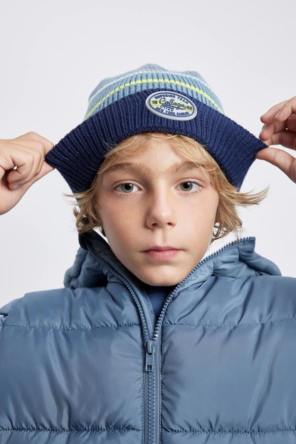 DEFACTO DEFACTO Boy&#39;s Woven Labeled Beret