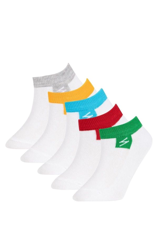 DEFACTO DEFACTO Boy's 5-Piece Cotton Booties Socks