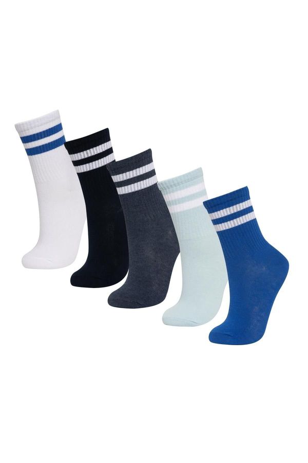 DEFACTO DEFACTO Boy's 5-Piece Cotton Long Socks