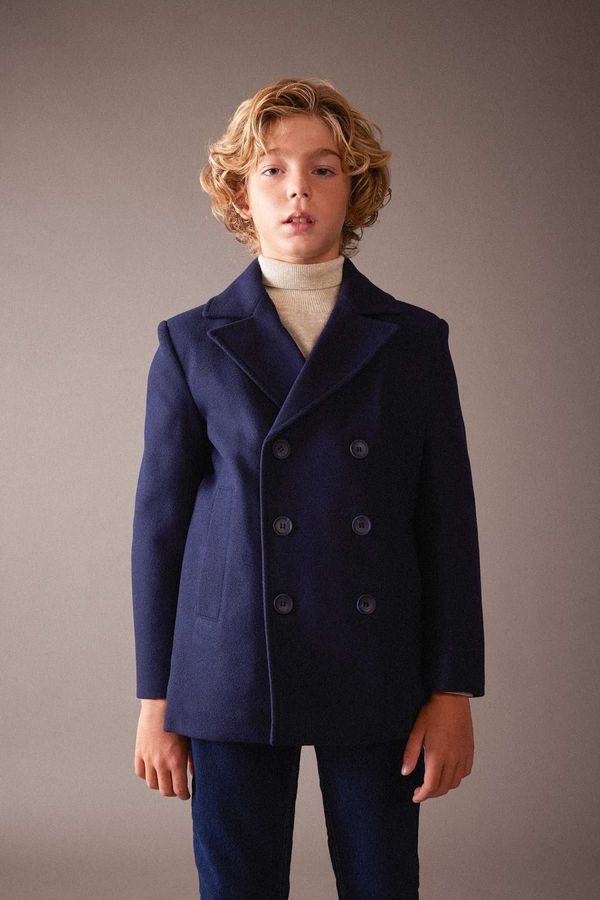 DEFACTO DEFACTO Boy's Buttoned Classic Cachet Coat