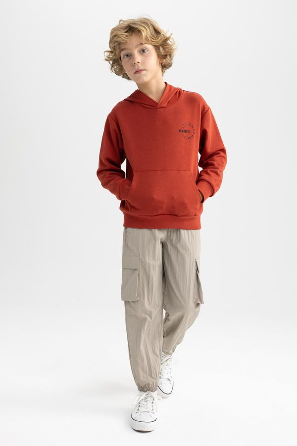 DEFACTO DEFACTO Boys Cargo Jogger Cuff Parachute Trousers