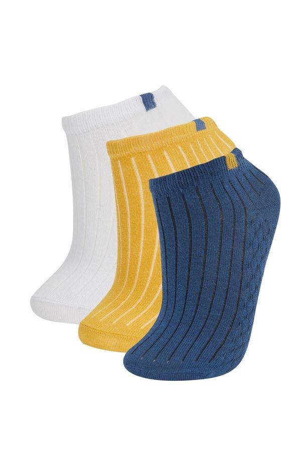 DEFACTO DEFACTO Boy's Cotton 3-Piece Short Socks