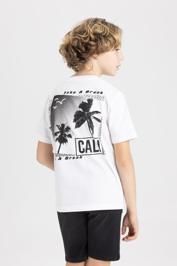 DEFACTO DEFACTO Boys' Crew Neck Printed Short Sleeve T-Shirt