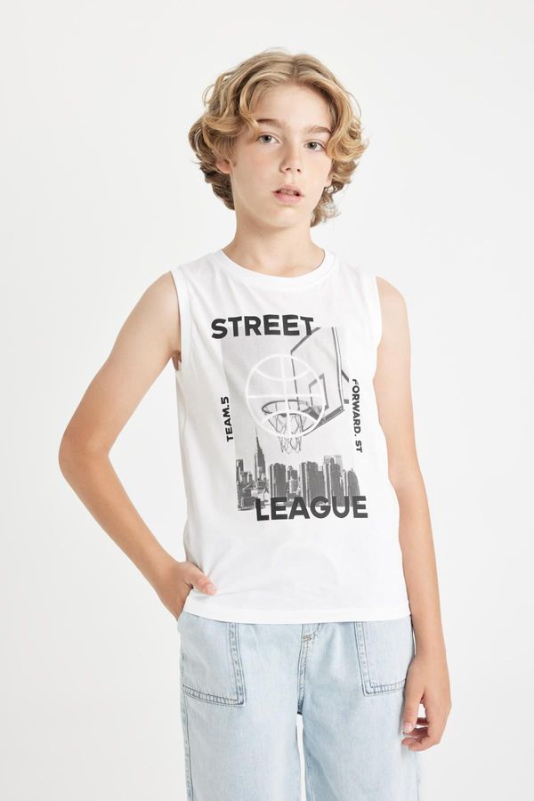 DEFACTO DEFACTO Boy's Crew Neck Printed Undershirt