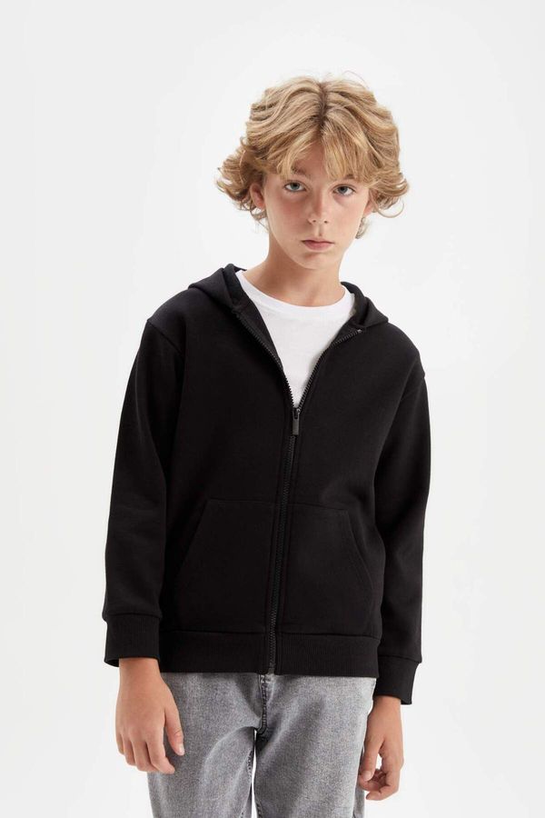 DEFACTO DEFACTO Boys Hooded Thick Cardigan