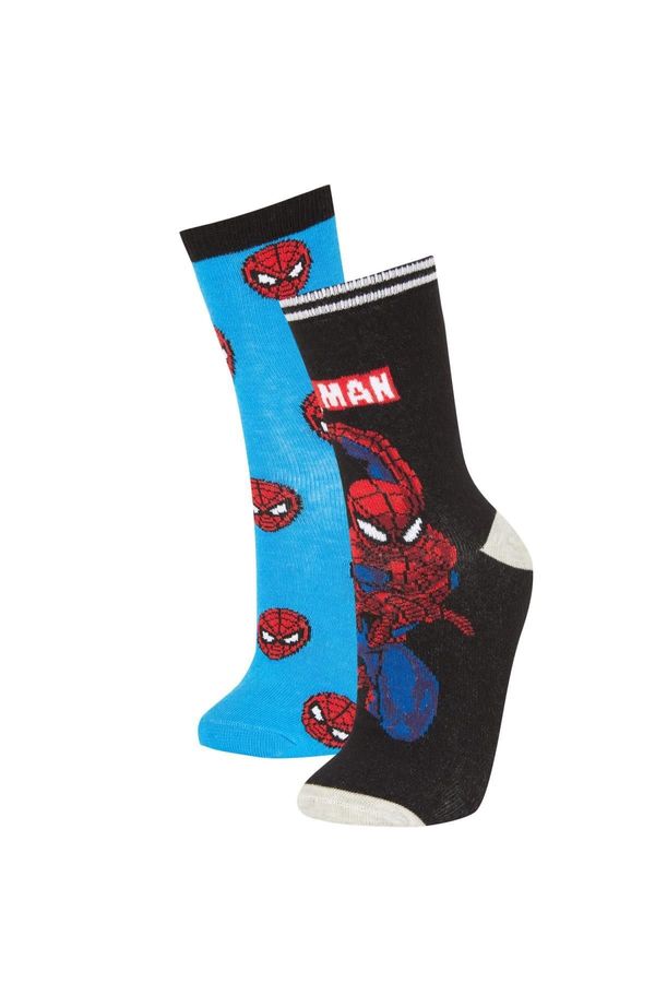 DEFACTO DEFACTO Boy's Marvel Spiderman 2-Piece Cotton Long Socks