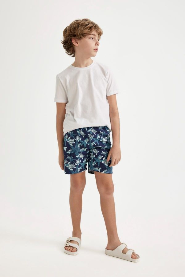 DEFACTO DEFACTO Boy's Patterned Sea Shorts