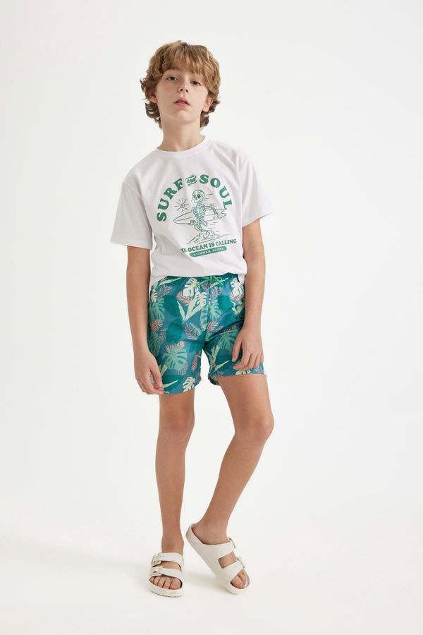 DEFACTO DEFACTO Boy's Patterned Swim Shorts