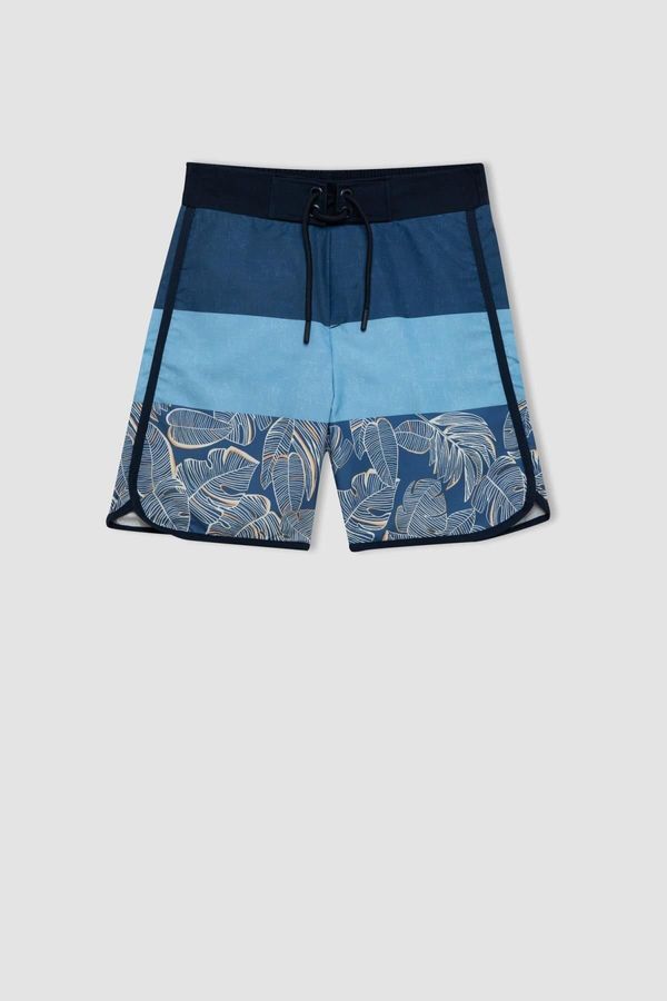 DEFACTO DEFACTO Boy's Patterned Swim Shorts