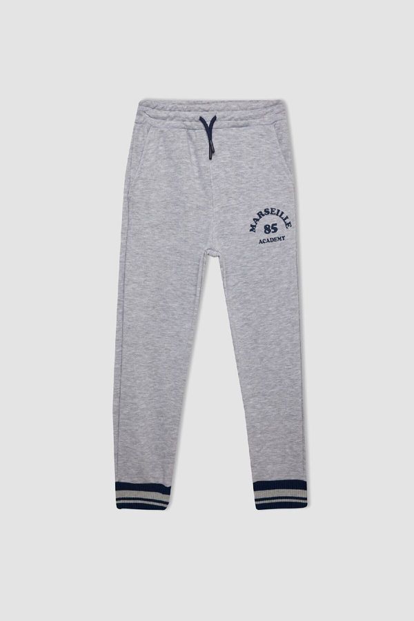 DEFACTO DEFACTO Boy's Printed Tracksuit Bottoms with Elastic Waistband