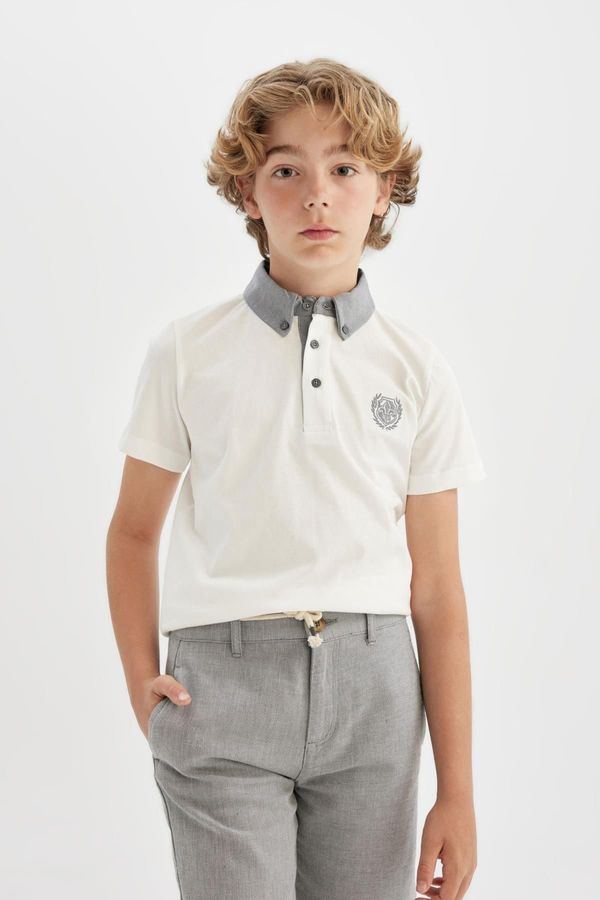 DEFACTO DEFACTO Boy's Short Sleeve Polo T-Shirt