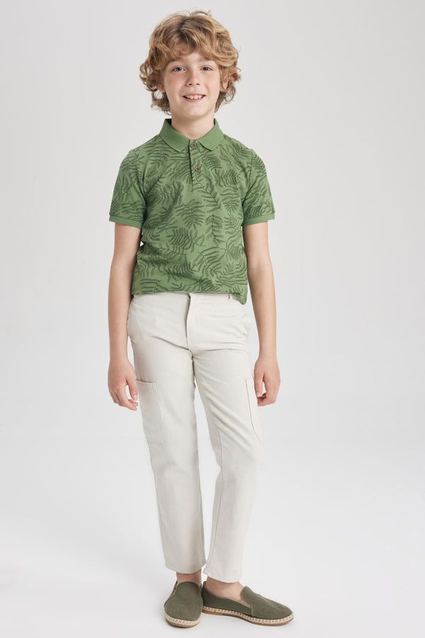 DEFACTO DEFACTO Boy's Standard Leg Linen Look Trousers