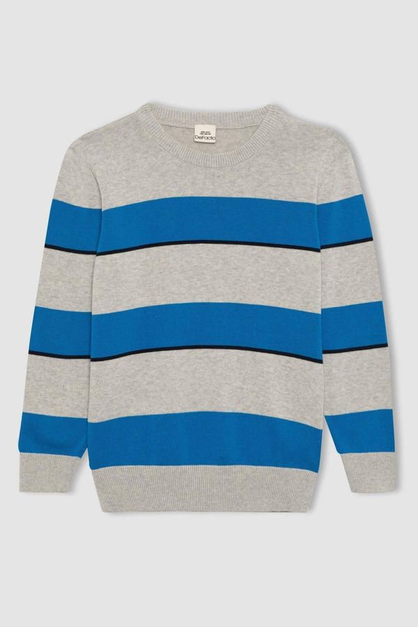 DEFACTO DEFACTO Boy's Striped Crew Neck Sweater