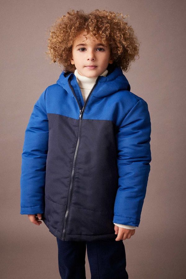 DEFACTO DEFACTO Boy's Water Repellent Hooded Coat