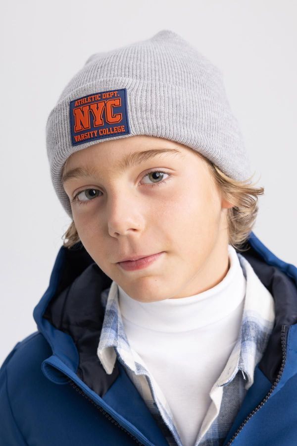 DEFACTO DEFACTO Boy's Woven Labeled Beret