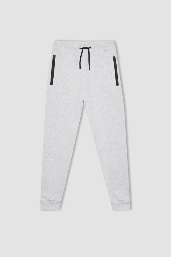 DEFACTO DEFACTO Boy's Zippered Pique Basic Sweatpants