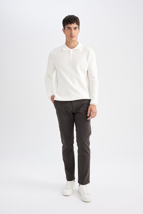 DEFACTO DEFACTO Chino Trousers Regular Fit Pocket Straight Leg