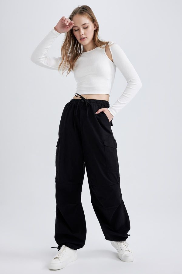 DEFACTO DEFACTO Cool Parachute Poplin 100% Cotton Trousers