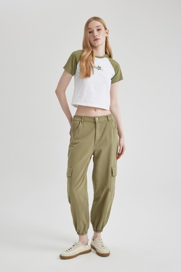 DEFACTO DEFACTO Coool Cargo Jogger Gabardine Trousers