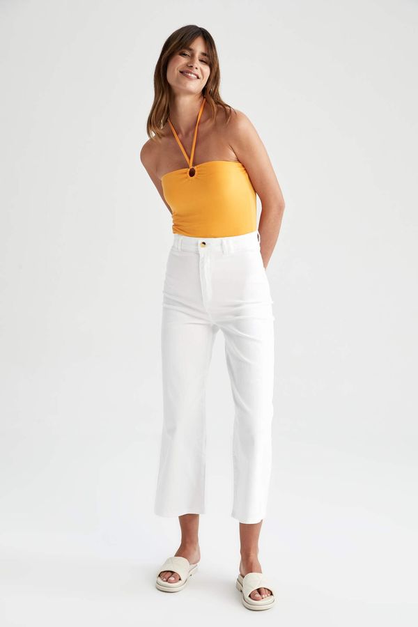 DEFACTO DEFACTO Crop Fit High Waisted Ankle Culottes