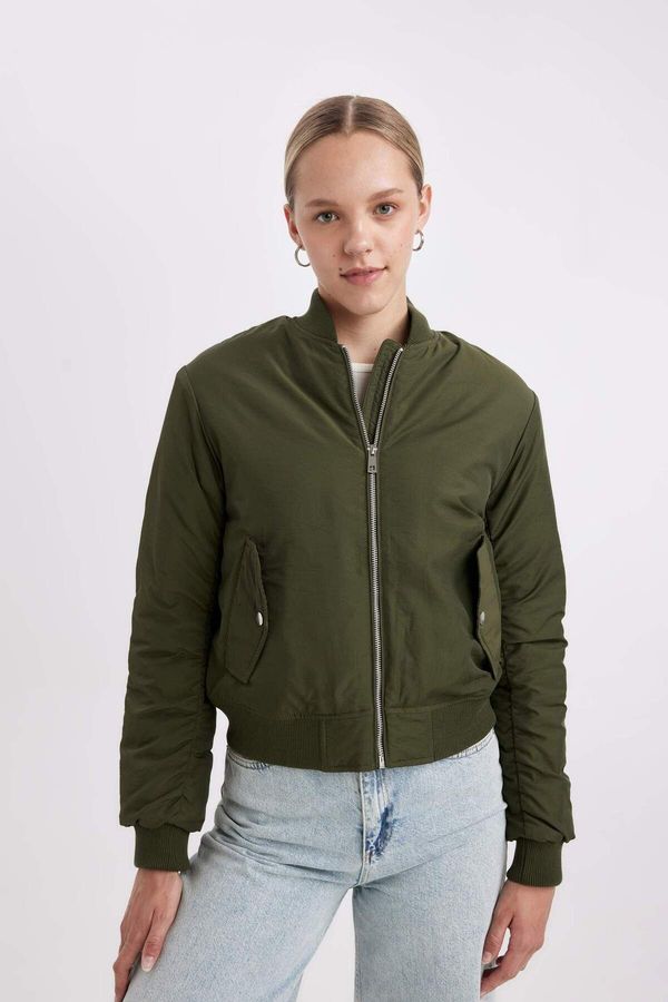 DEFACTO DEFACTO DFC - Bomber College Collar Bomber Taffeta Coat