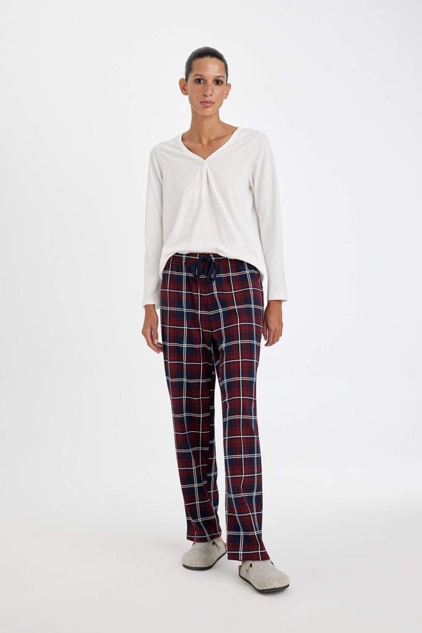 DEFACTO DEFACTO DFC - Fall in Love Plaid Long Sleeve Pajama Set