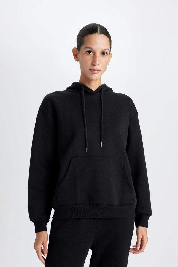 DEFACTO DEFACTO DFC - Relax Fit Thick Hooded Sweatshirt