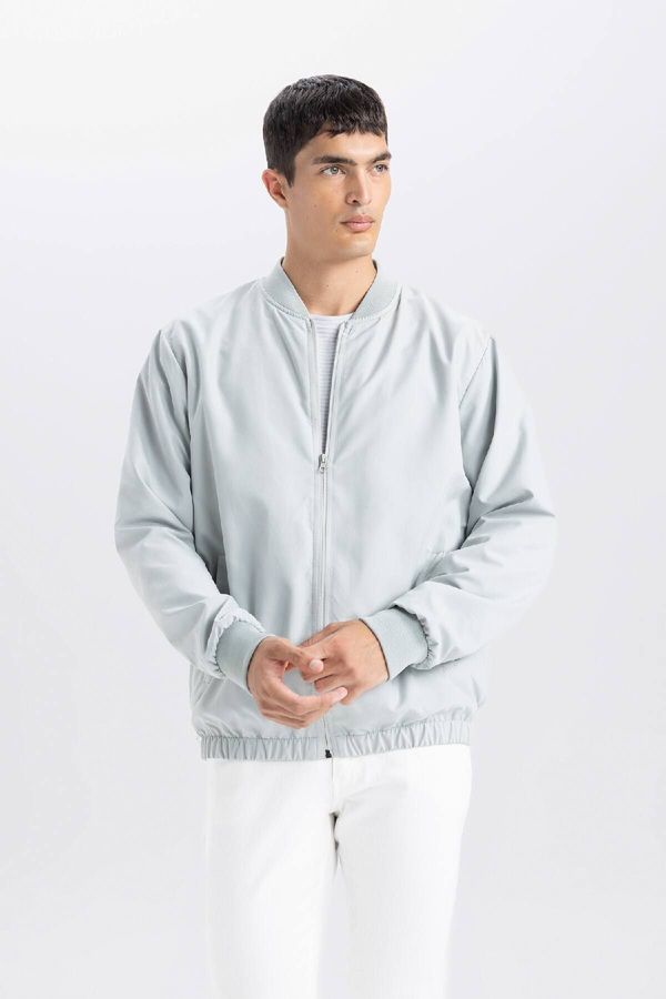 DEFACTO DEFACTO DFC - Water Repellent Regular Fit College Collar Bomber Jacket