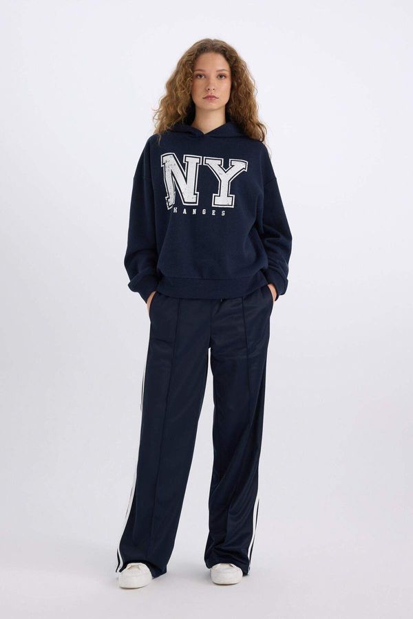 DEFACTO DEFACTO DFC - Wide Leg Elastic Waist Long Length Sweatpants with Pockets