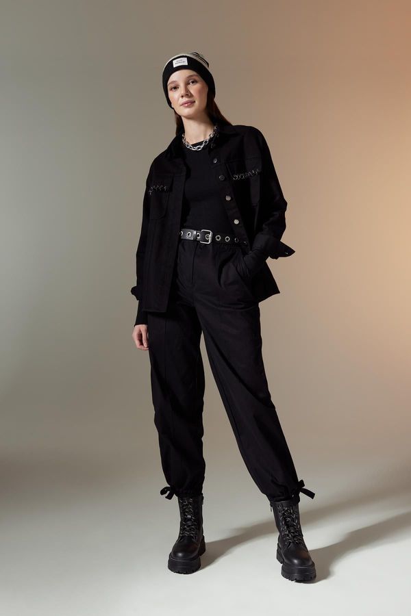 DEFACTO DEFACTO Elastic Waist Wide Leg Jogger Pants