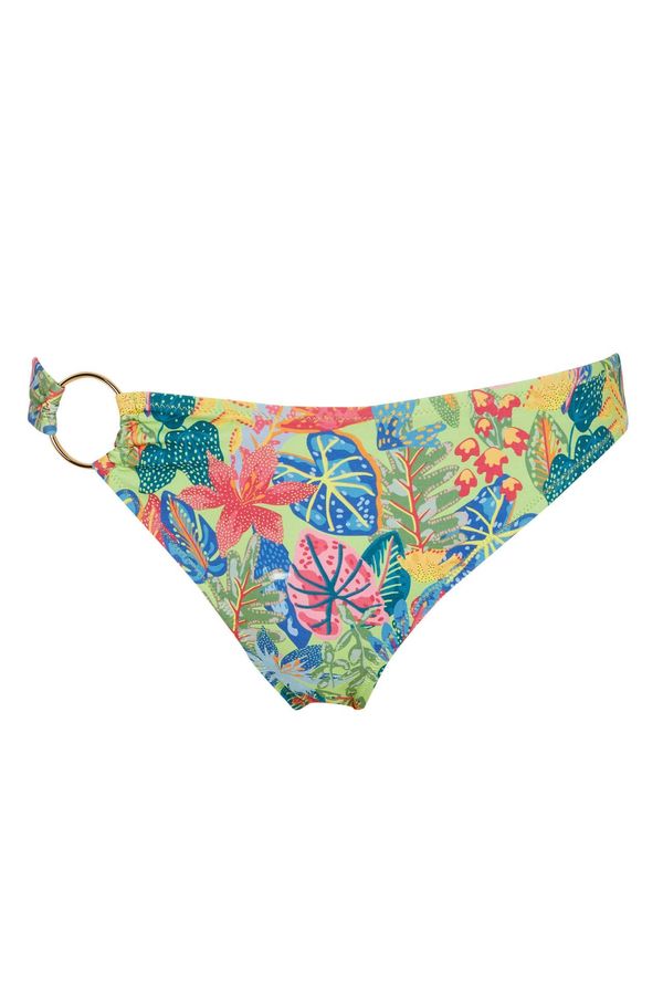 DEFACTO DEFACTO Fall In Love Regular Fit Tropical Patterned Bikini Bottoms