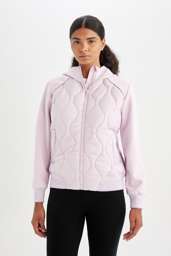 DEFACTO DEFACTO Fit Jacket Hooded Quilted Zippered Double Pocket