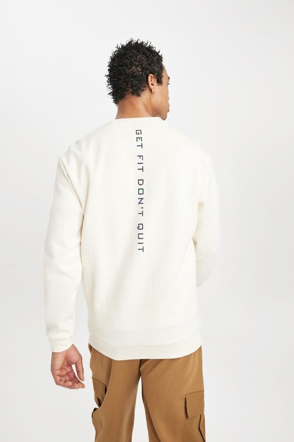 DEFACTO DEFACTO Fit Standard Fit Crew Neck Printed Sweatshirt