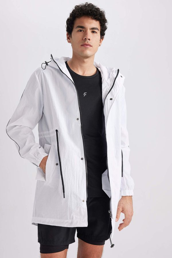 DEFACTO Defacto Fit Standard Fit Hooded Raincoat