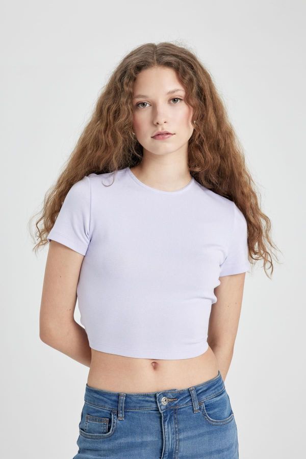 DEFACTO DEFACTO Fitted Crew Neck Modal Short Sleeve T-Shirt