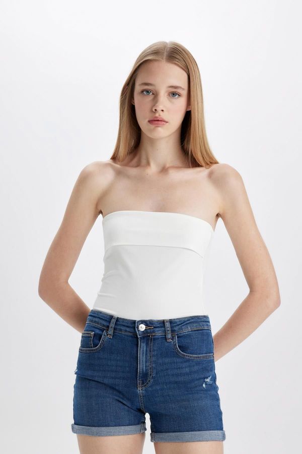 DEFACTO DEFACTO Fitted Strapless Blouse