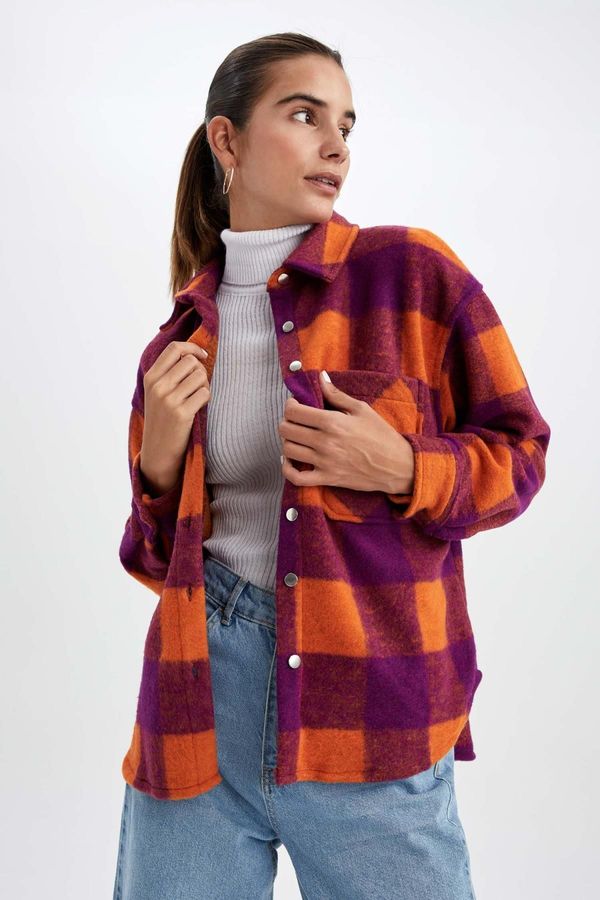 DEFACTO DEFACTO Flannel Plaid Long Sleeve Shirt