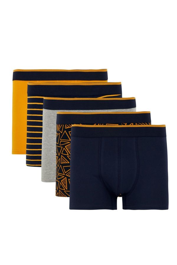 DEFACTO DEFACTO Flexible Fabric Standard Pattern 5 Pack Boxer U7320AZNS